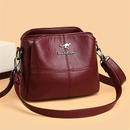 Embroidery Tote Bag High Quality Leather Ladies Handbags