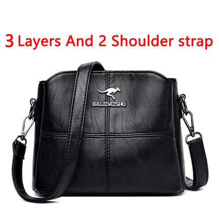Embroidery Tote Bag High Quality Leather Ladies Handbags