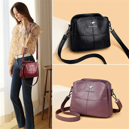 Embroidery Tote Bag High Quality Leather Ladies Handbags