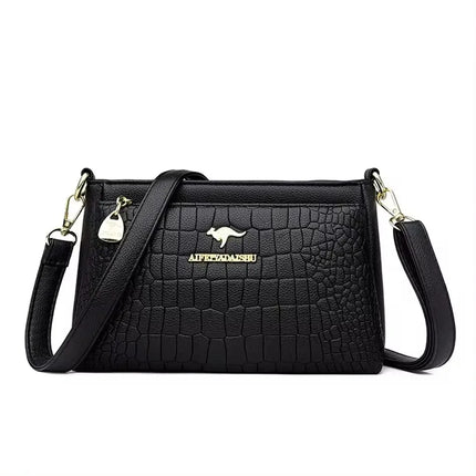 Embroidery Tote Bag High Quality Leather Ladies Handbags