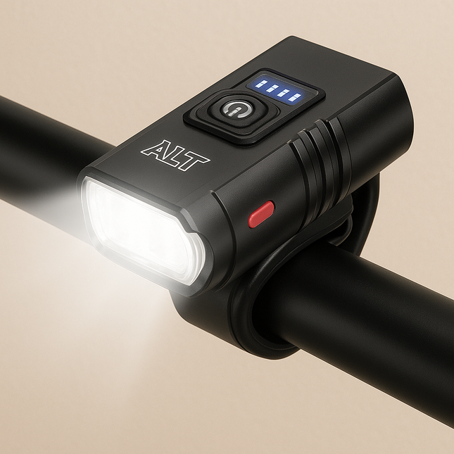 LED Bicycle Front Light – Type-C Rechargeable Bike Headlight | Easy Install MTB & Road Bike Lamp | 6 Lighting Modes Cycling Accessories